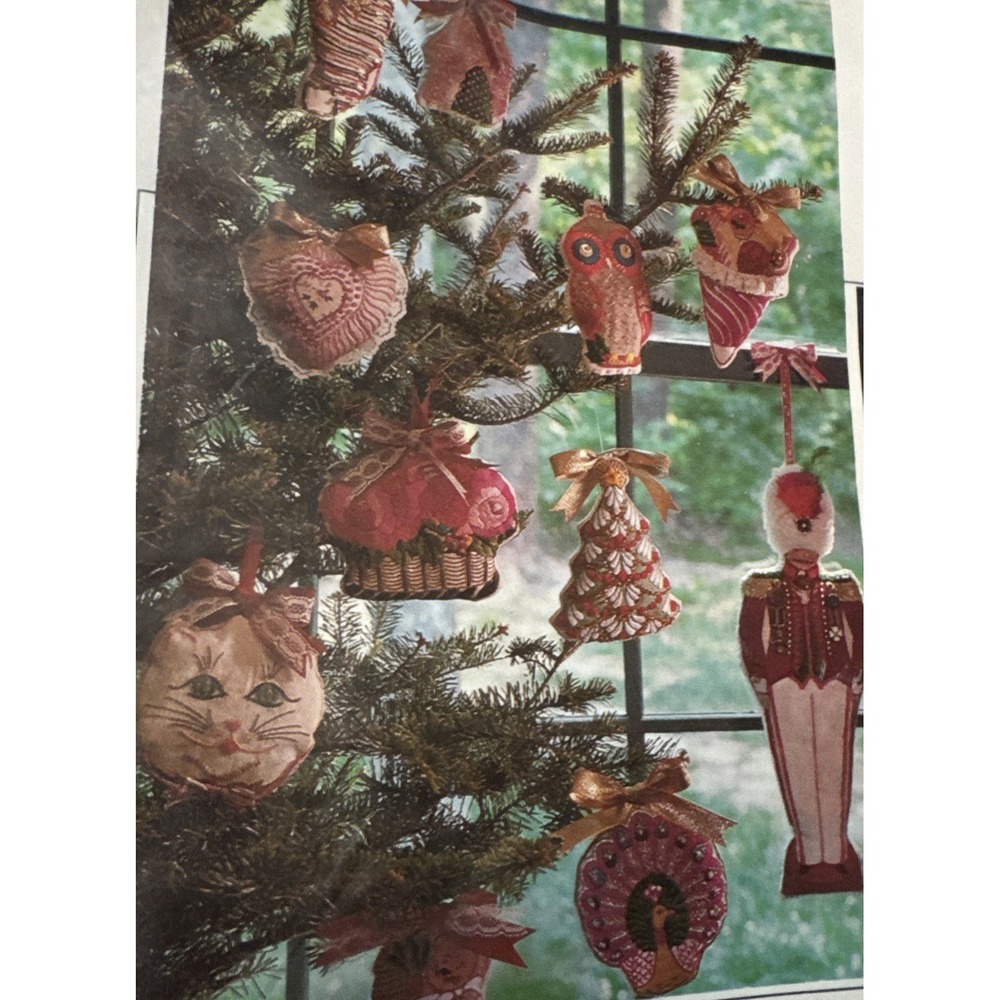 Better Homes & Gardens Christmas Ornaments Printed Fabric Panel Cut & Sew Vtg